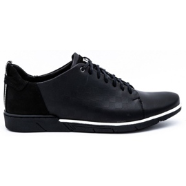 Polbut Scarpe casual da uomo in pelle 2114 nere nero