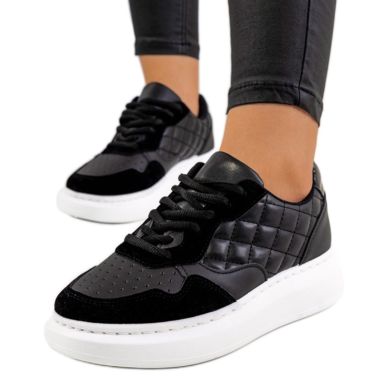 Sneakers nere sulla piattaforma Gasperi nero
