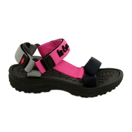 Sandali da bambina con inserto in schiuma Lee Cooper LCW-22-34-0951K rosa