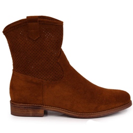 Stivali traforati S. Barski W OLI140A cammello marrone