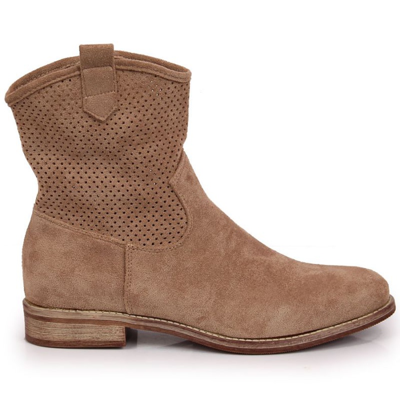 Stivali traforati S. Barski W OLI140B beige