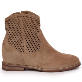 Stivali traforati S. Barski W OLI141B beige