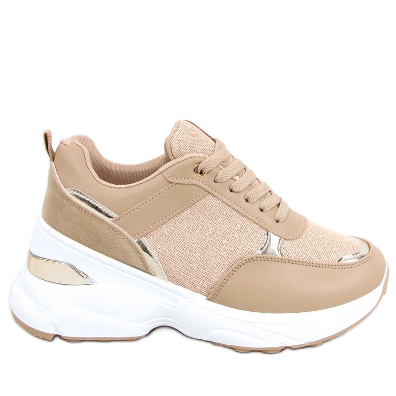 Scarpe sportive su una zeppa nascosta Dafne Khaki cachi