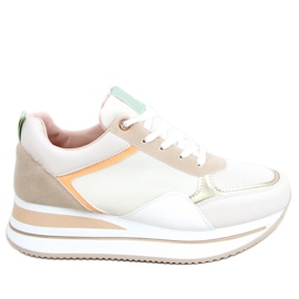 Scarpe da ginnastica su una zeppa nascosta Bahar Beige multicolore