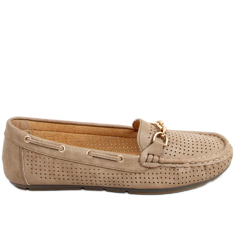 Mocassini da donna Nisa Khaki beige