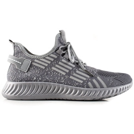 TRENDI Sneakers leggere allacciate grigio