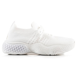 TRENDI Scarpe sportive legate bianco