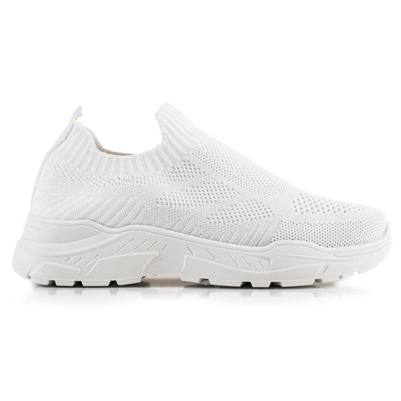Bestelle Sneakers slip-on in tessuto bianca