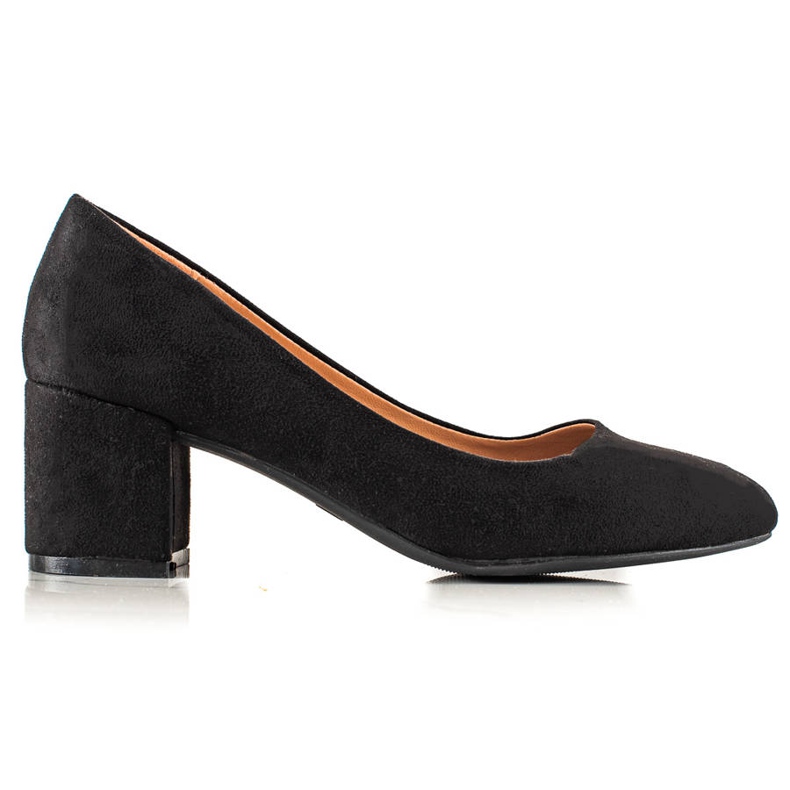 TRENDI Décolleté classiche in camoscio nero
