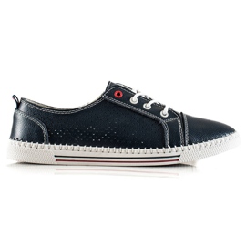 Goodin Sneakers in pelle traforata blu