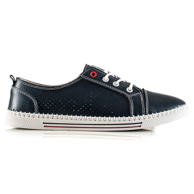 Goodin Sneakers in pelle traforata blu
