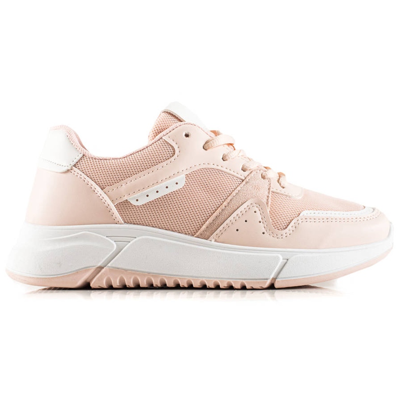 Ideal Shoes Sneakers rosa sulla piattaforma
