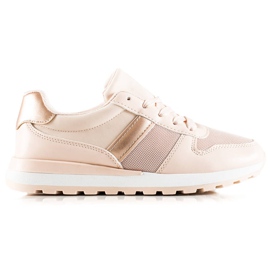 TRENDI Sneakers alla moda con rete rosa