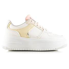 TRENDI Sneakers alla moda colorate bianco multicolore