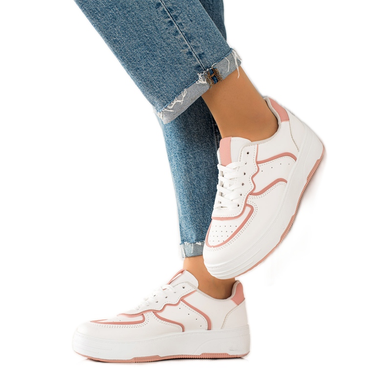 Weide Comode scarpe da ginnastica casual bianca