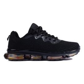 Scarpe Sportive Su Una Piattaforma Di Gomma nero