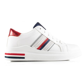 TRENDI Scarpe sportive bianche casual bianca