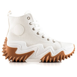 TRENDI Sneakers bianche alla moda bianco