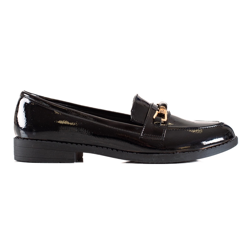 Small Swan Scarpe laccate nere nero