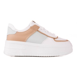 TRENDI Sneakers Alla Moda Su Un'ampia Piattaforma multicolore