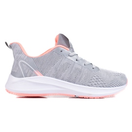 TRENDI Scarpe sportive in tessuto grigio