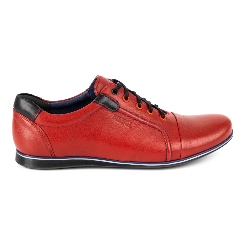 Kampol Scarpe casual da uomo in pelle 39 / 39KAM rosse rosso