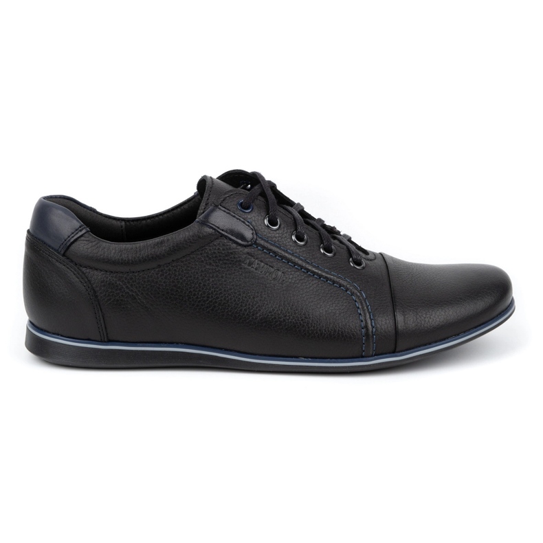 Kampol Scarpe casual da uomo in pelle 39 / 5KAM nere nero