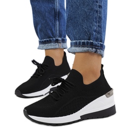 Sneakers nere sulla zeppa Sabelia nero
