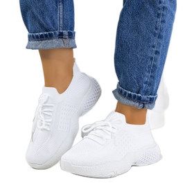 Sneakers sportive bianche Donatil bianco