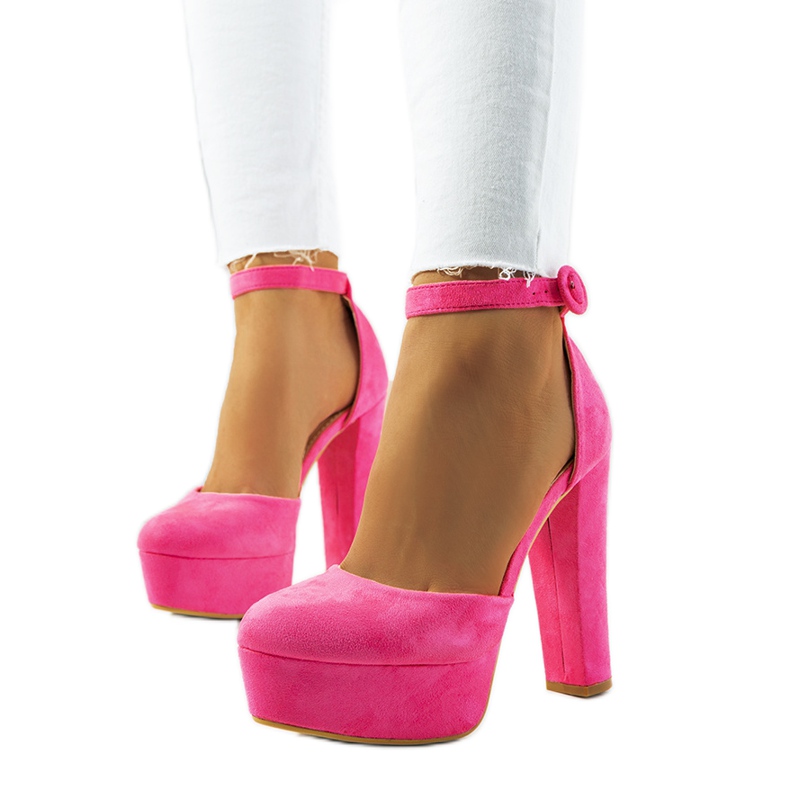 Décolleté rosa neon sul palo Valby