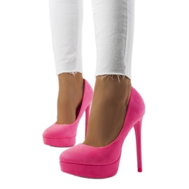 Décolleté rosa fluo su tacco a stiletto Lorine