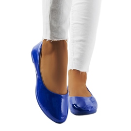 Ballerine Odense in vernice blu