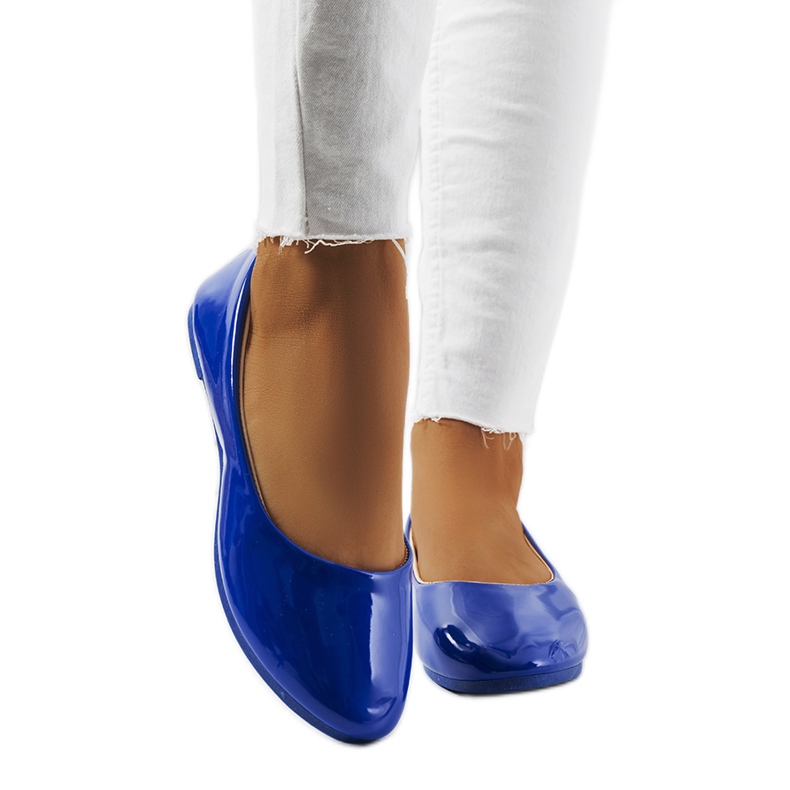 Ballerine Odense in vernice blu