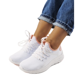 Scarpe sportive Lenna bianche e rosa bianca