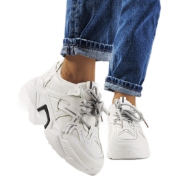 Sneakers bianche da donna Delois bianco