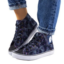 Sneakers alla caviglia blu navy