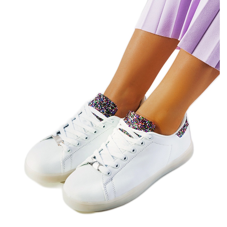 Sneakers bianche con led Alfaro bianca
