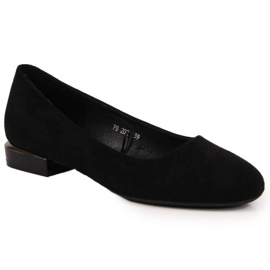 Ballerine in camoscio Sergio Leone W SK361A nere nero