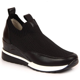 Sneakers con zeppa Potocki W WOL52A nere nero