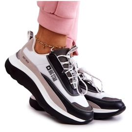 Scarpe Sportive Sneakers Big Star JJ274998 Bianche e Nere beige bianca nero grigio