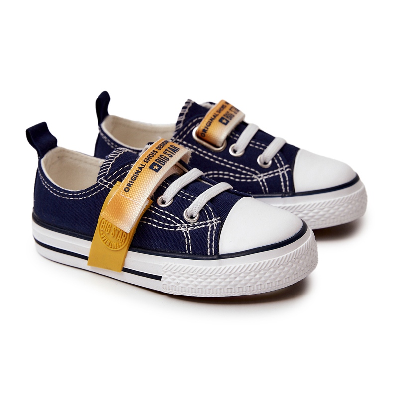 Sneakers basse da bambino Big Star JJ374077 Blu Navy