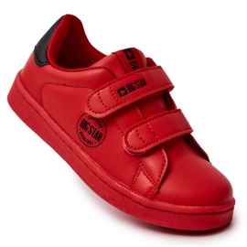 Sneakers Bambino Con Velcro Big Star DD374030 Rosso-Nero