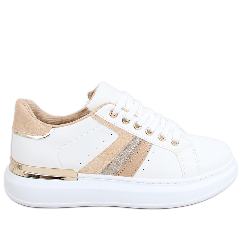 Sneakers da donna Silvia WH/BEIGE bianca