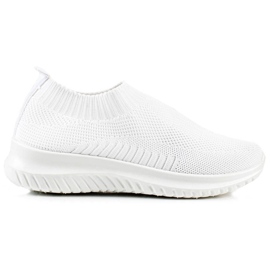 TRENDI Comode scarpe slip-on bianca