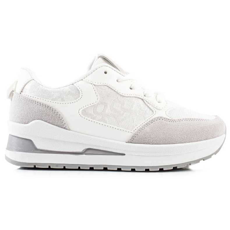 TRENDI Sneakers alla moda sulla piattaforma bianca