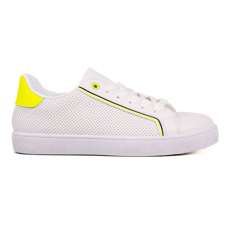 TRENDI Scarpe casual con inserto al neon bianca
