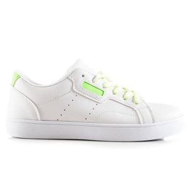 TRENDI Sneakers classiche stringate bianca