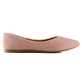 VINCEZA ballerine a righe rosa