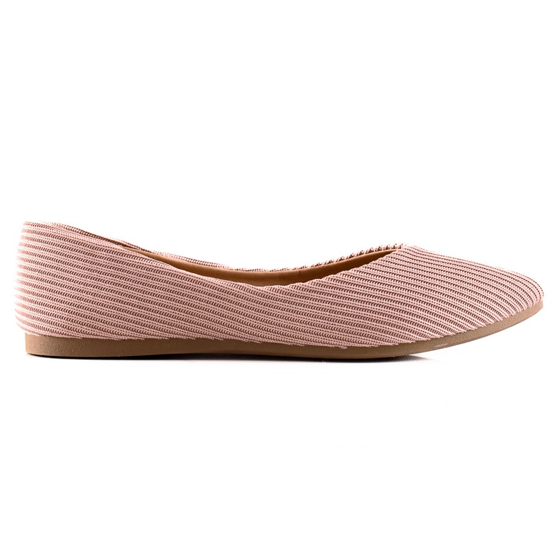 VINCEZA ballerine a righe rosa