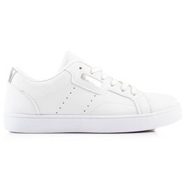 TRENDI Sneakers classiche stringate bianco